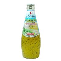 LEMONGRASS DRINK W/ BASIL SEED 290ML VFRESH - 1